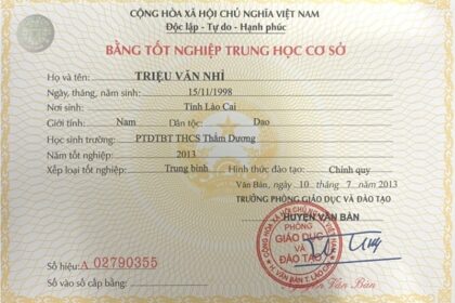 Làm Bằng Cấp 2 Uy Tín