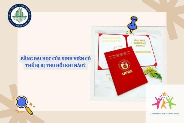 bằng đại học có bị thu hồi không - Hình 1