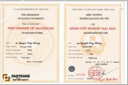 bằng đại học có thể dịch thuật công chứng không