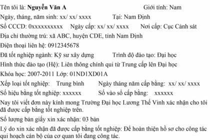 kinh nghiệm xác minh bằng đại học