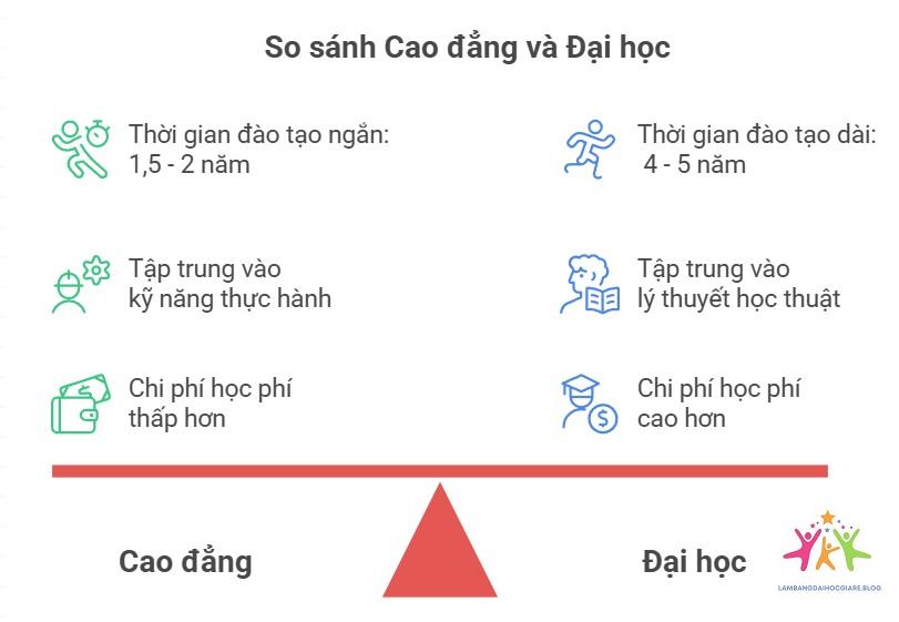 so sánh đại học và cao đẳng - Hình 1