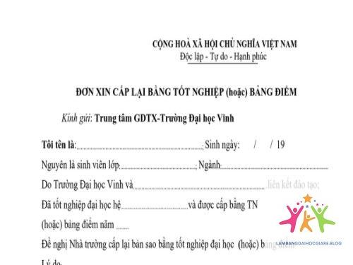 thủ tục cấp lại bằng đại học - Hình 4