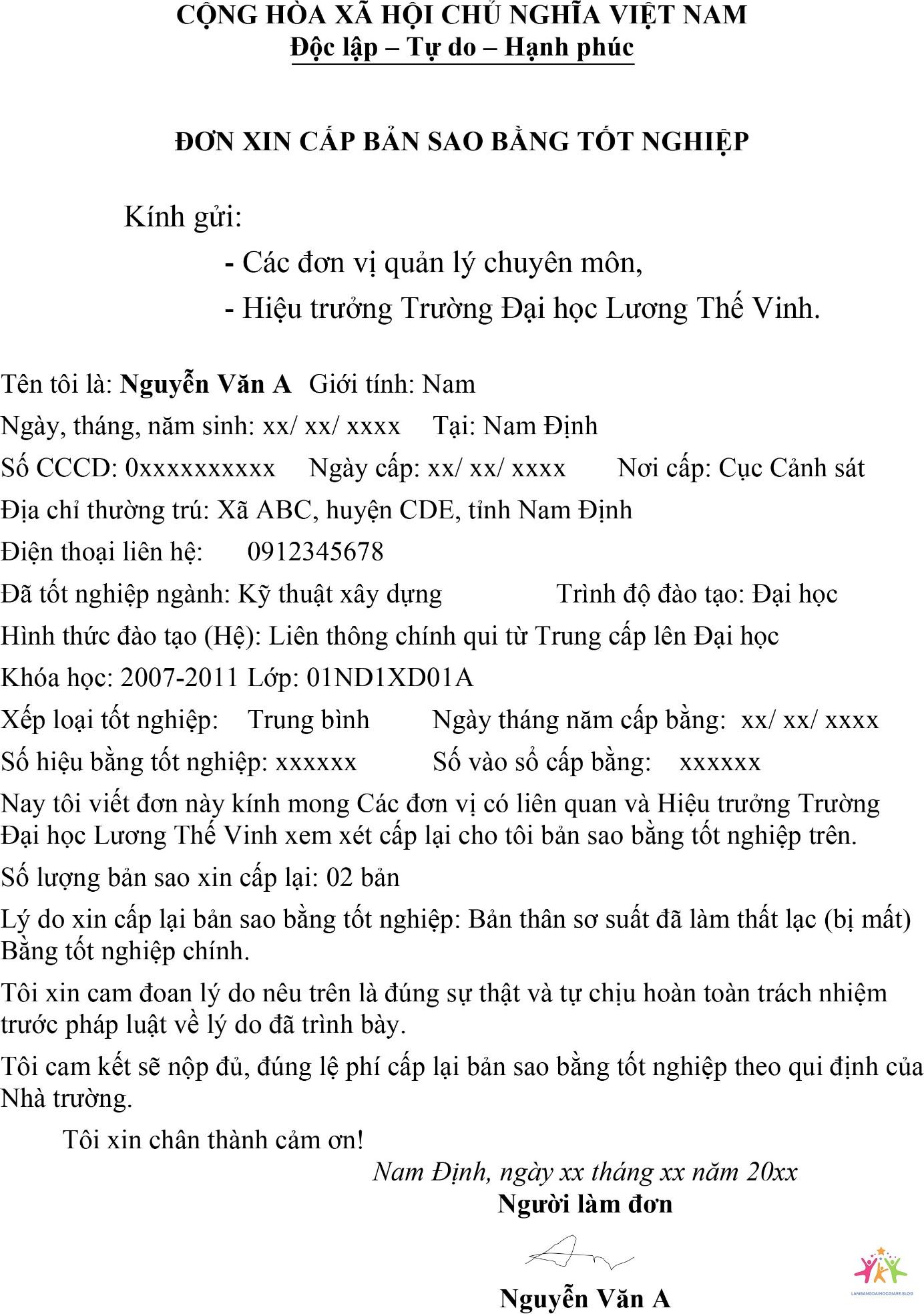 xin bản sao bằng đại học - Hình 1